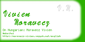 vivien moravecz business card